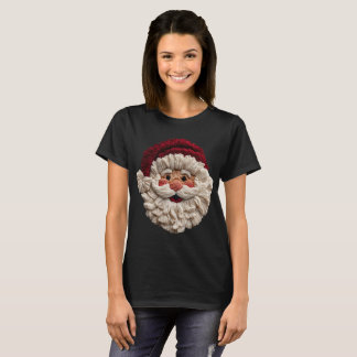 Holiday Fun - Faux Yarn Santa  T Shirt