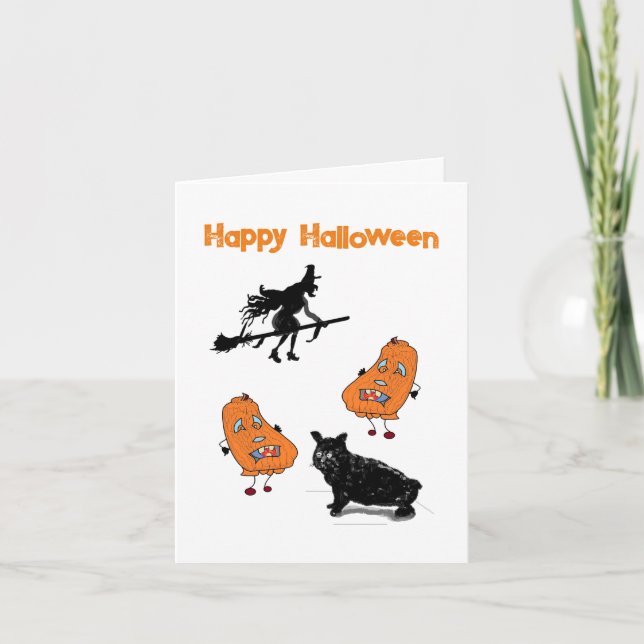 Holiday G-kort : Halloween Helgkort (Framsida)
