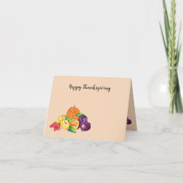 Holiday G-kort : Lycklig Thanksgiving Helgkort