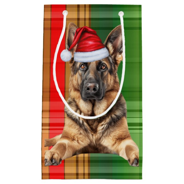 Holiday German Shepherd Dog and Plaid Christmas (Framsidan)