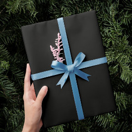 Holiday gift wrapping, black color. presentpapper