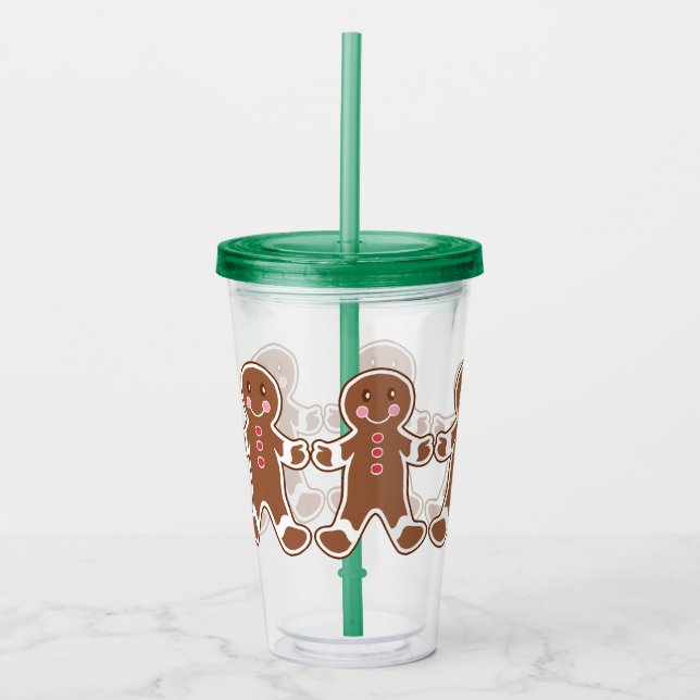 Holiday Gingerbread Beverage Tumbler Take Away Mugg (Framsida)