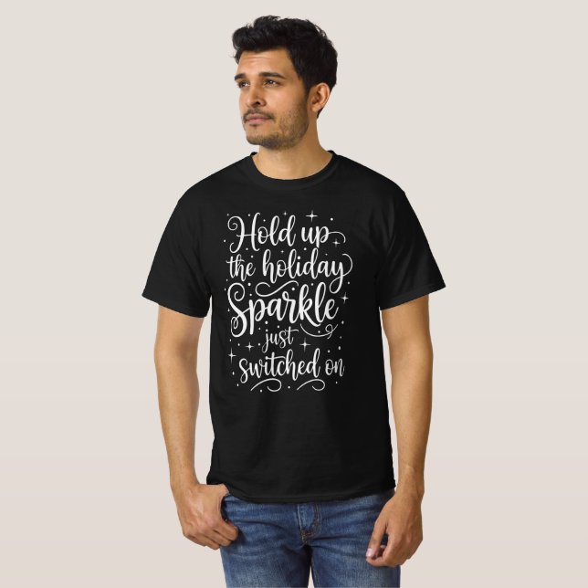 Holiday Glitter Påslagen  T Shirt (Hel framsida)