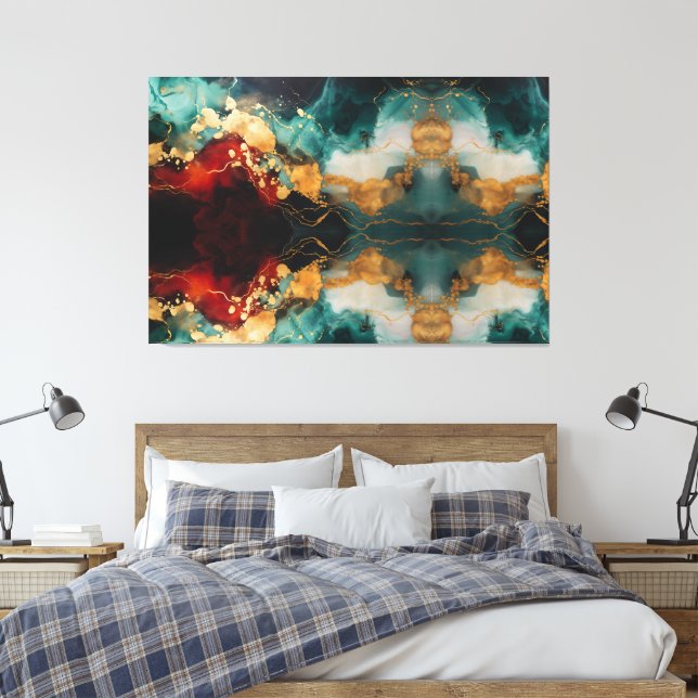 Holiday Glow Omslutande Canvas Premium Elegans  (Insitu (sovrum))