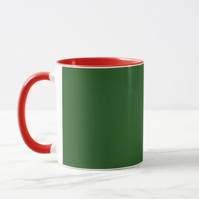 Holiday Green with Red Trim Mugg (Vänster)