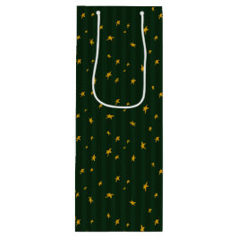 Holiday Green Yellow Star Stripe Christmas