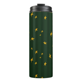 Holiday Green Yellow Stripe Star Christmas 