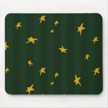 Holiday Green Yellow Stripe Star Jul