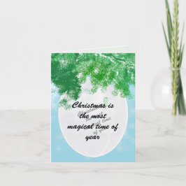 Holiday greeting Card ; Magical Christmas+ Helgkort