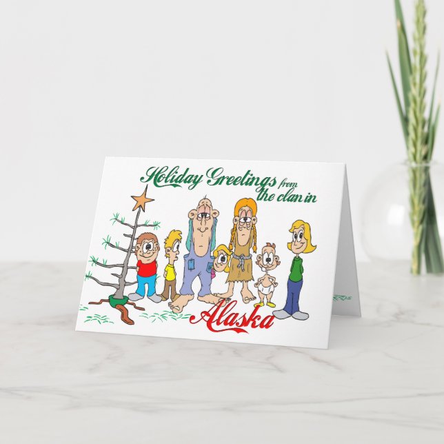 Holiday Greetings från Alaska Helgkort (Framsida)
