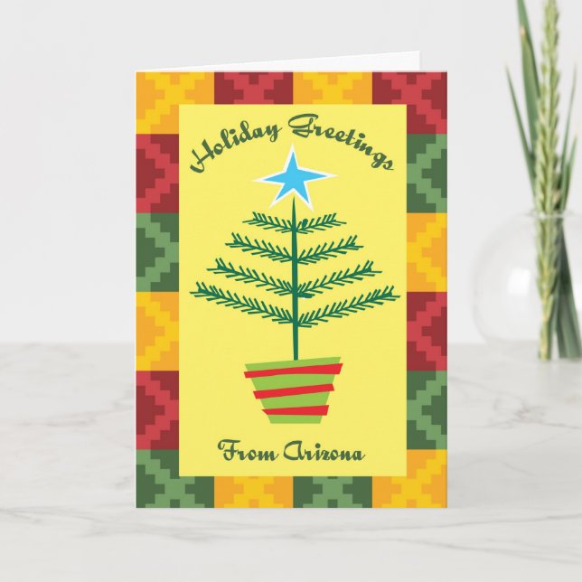 Holiday Greetings från Arizona Helgkort (Framsida)