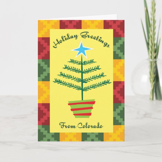 Holiday Greetings från Colorado Helgkort (Framsida)