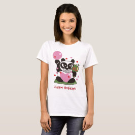 Holiday Greetings från Kärlek &Lycklig Lucky Gud T Shirt