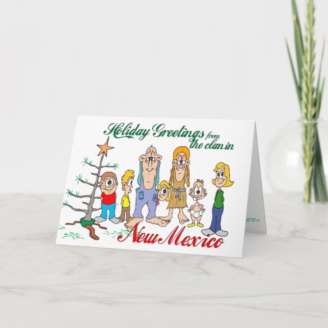 Holiday Greetings från New mexico Helgkort (Framsida)