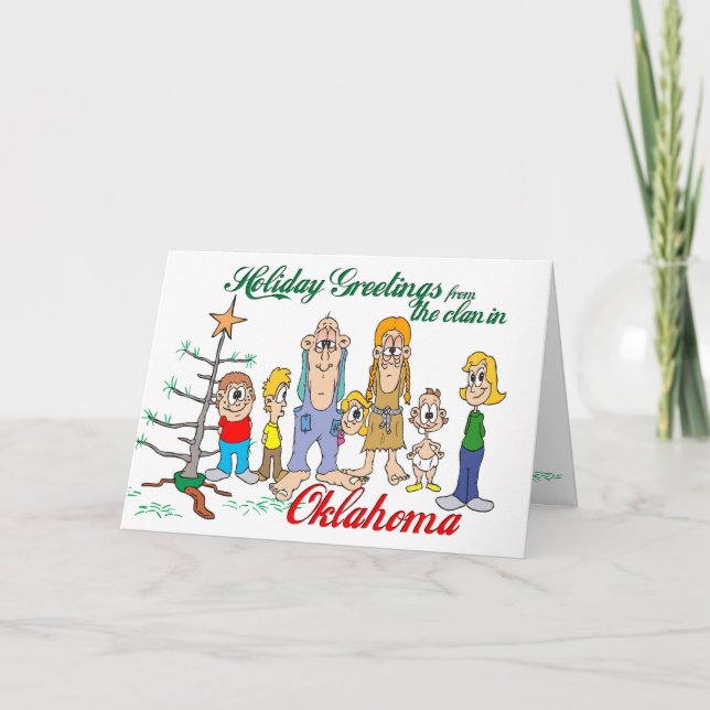 Holiday Greetings från Oklahoma Helgkort (Framsida)