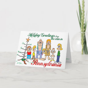 Holiday Greetings från Pennsylvania Helgkort