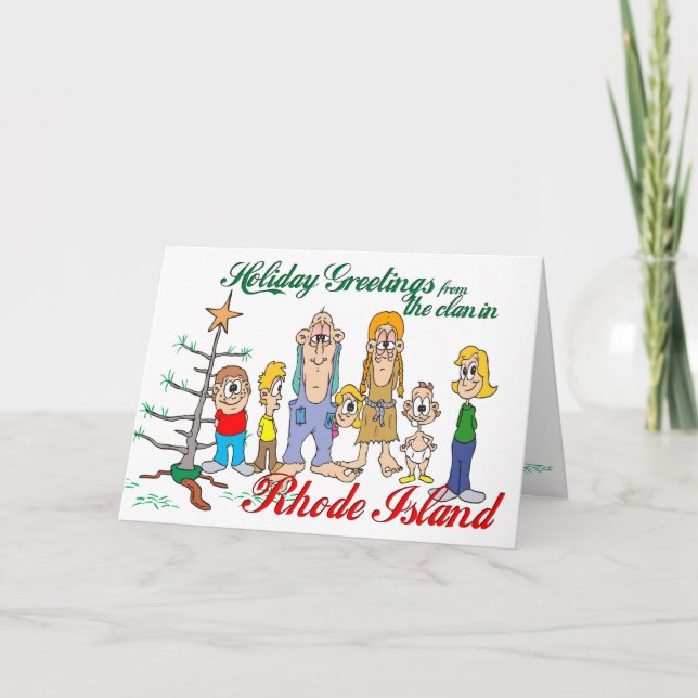 Holiday Greetings från Rhode island Helgkort (Framsida)