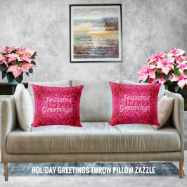 Holiday Greetings Kudde