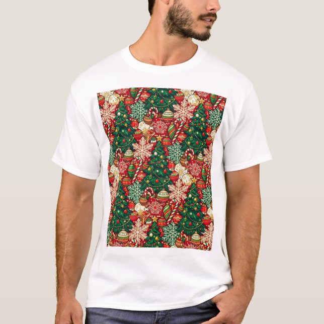 Holiday Haven: Festive Designs & Cheer T Shirt (Framsida)