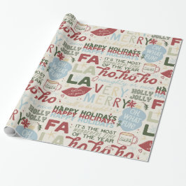 Holiday Headlines Wrapping Paper - Classic Sayings Presentpapper