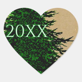 HOLIDAY HEART HJÄRTFORMAT KLISTERMÄRKE