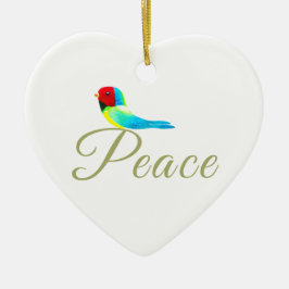 Holiday Heart  Prayer of Peace Julgransprydnad Keramik