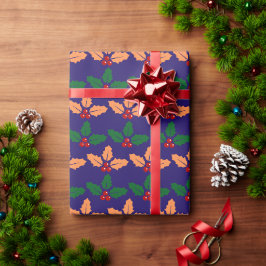 Holiday Holly Berry Wrap: Festiv jul  Presentpapper