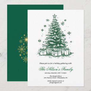 Holiday Holly Julfest Julkort