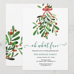 Holiday Holly Julfest Julkort