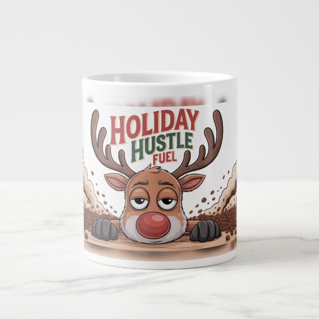 Holiday Hustle Fuel  Jumbo Mugg (Framsidan)