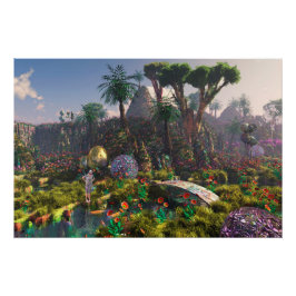 Holiday in Paradise - by Jurgen Ziewe Canvas Print Perfect Poster