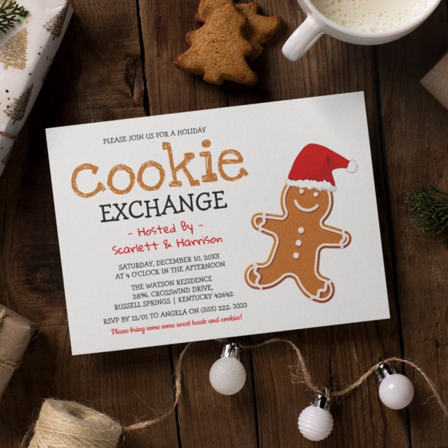 Holiday Kids Cookie Exchange | Jul Inbjudningar (Skapare uppladdad)