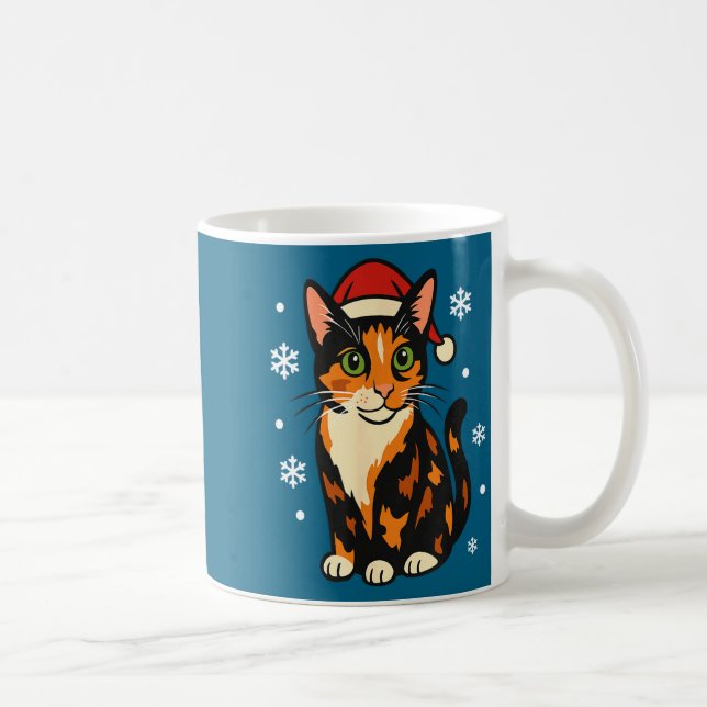 Holiday Kitten Cute Christmas Cat Design Uni  Kaffemugg (Höger)