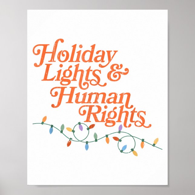 Holiday Lights And Human Rights  Poster (Framsidan)