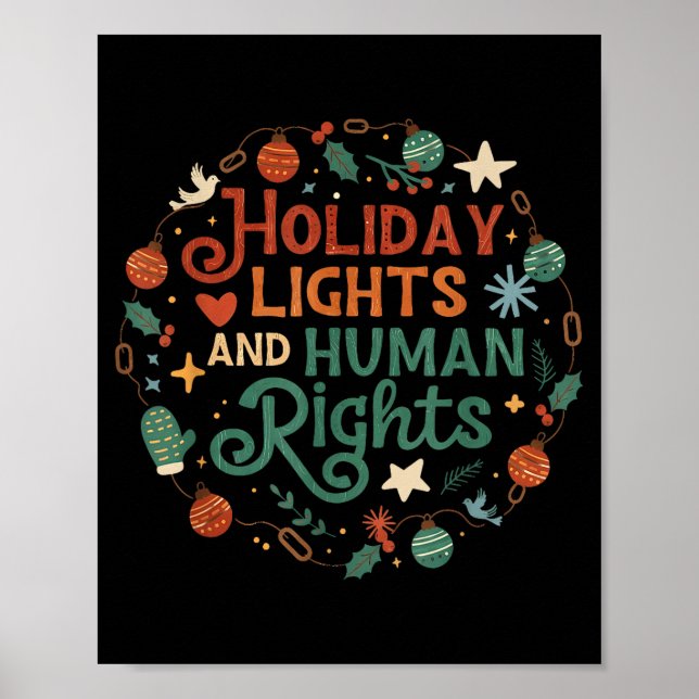 Holiday Lights And Human Rights  Poster (Framsidan)