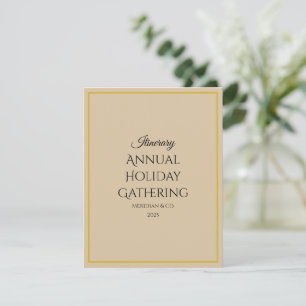 Holiday Luxe Jul Event Program   Itinerary