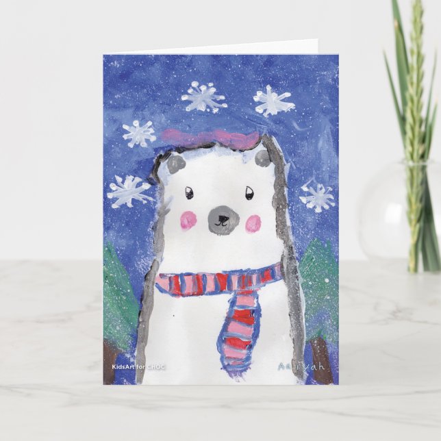 Holiday Magic - Barnkonst för CHOC Kort (Framsida)