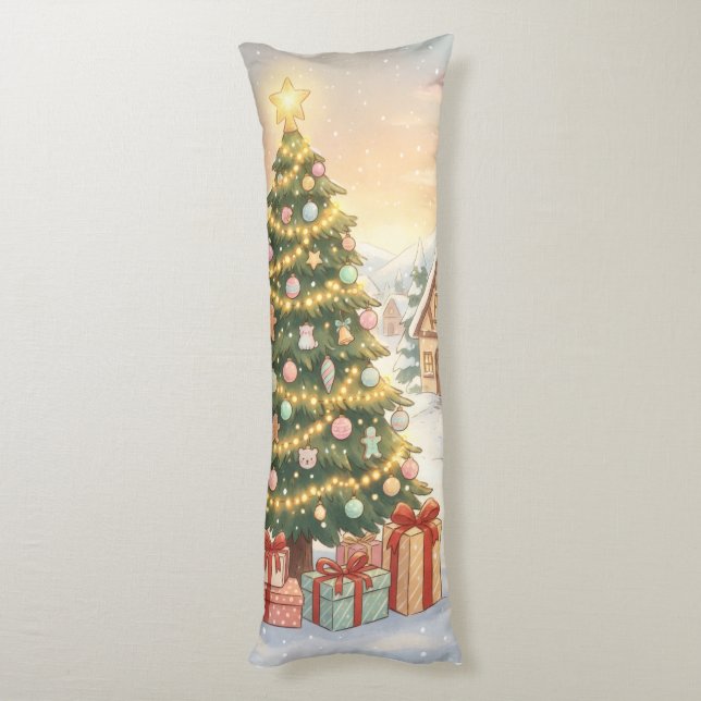Holiday Magic Christmas Pillow Kroppskudde (Baksidan (Vertikal))