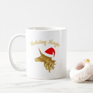 Holiday Magic Enhörning Julmugg i Röd Kaffemugg