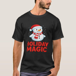 Holiday Magic Snowman Christmas Gift Tee