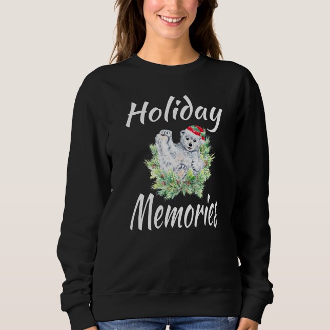 Holiday Memories Matching Family Group Polar Bear  T Shirt (Framsida)