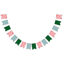 Holiday Mid Mod Swallowtail Bunting Banner Vimplar