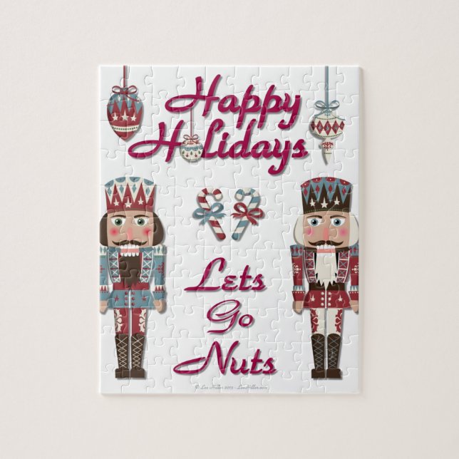 Holiday Nutcracker Låt oss gå nötter Pussel (Vertikal)