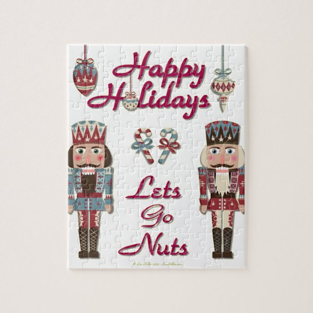 Holiday Nutcracker Låt oss gå nötter Pussel (Vertikal)