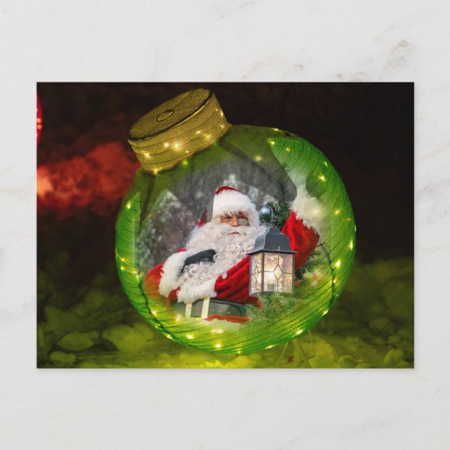 Holiday Ornament Template Vykort (Framsida)