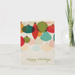 Holiday Ornaments Card Kort