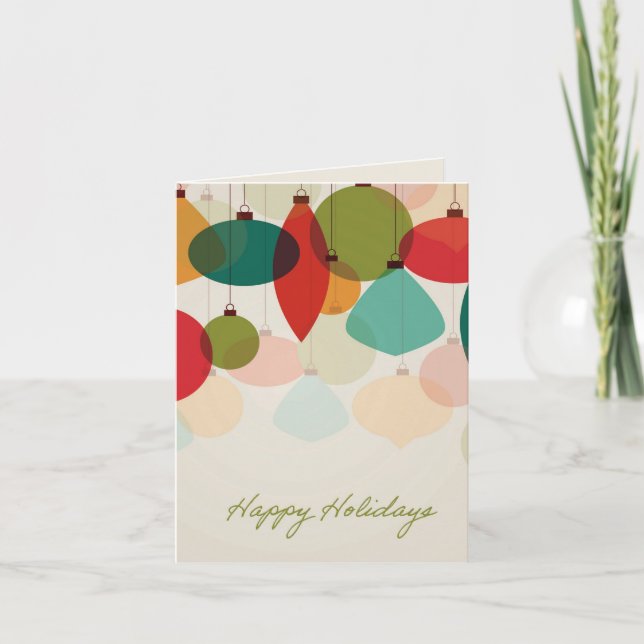 Holiday Ornaments Card Kort (Framsida)