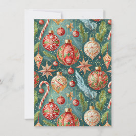 Holiday Ornaments  Party Invitation Inbjudningar