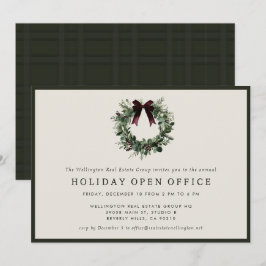 Holiday Party Festive Corporate Business Christmas Inbjudningar