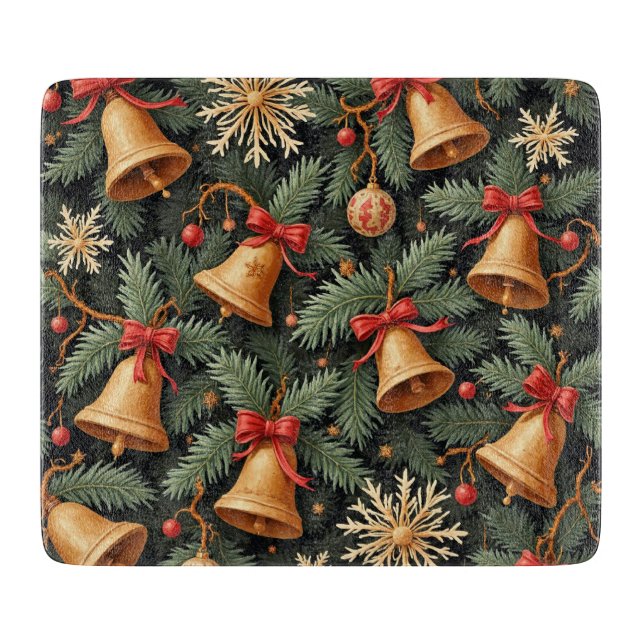 Holiday pattern, Christmas Bells with Snowflakes, (Framsidan)